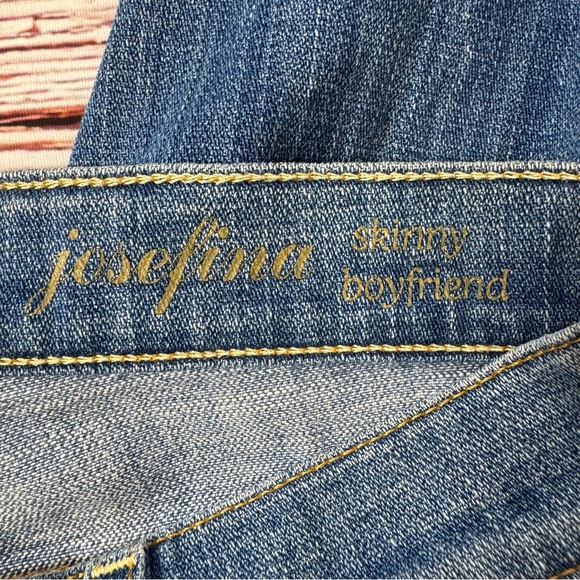 7 for all Mankind Josefina Skinny Boyfriend Jeans Sz 25 - Picture 10 of 14